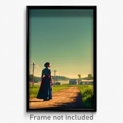 Pixel Art Poster - Clean Country (8 Bit Psychedelic Trippy Video Game Print)