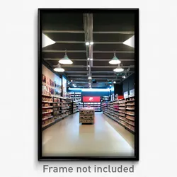 Pixel Art Poster - Rectangular Vinyl Store (8 Bit Psychedelic Video Game Print)