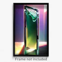 Pixel Art Poster - Glass Vein (8 Bit Psychedelic Trippy Weird Video Game Print)