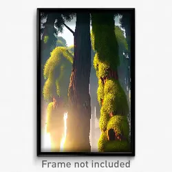 Pixel Art Poster - Admirable Copse (8 Bit Psychedelic Trippy Video Game Print)