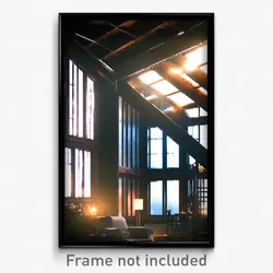 Pixel Art Poster - Different Loft (8 Bit Psychedelic Trippy Video Game Print)
