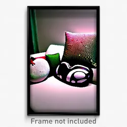 Pixel Art Poster - Strange Pillow (8 Bit Psychedelic Trippy Video Game Print)