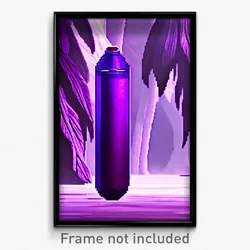 Pixel Art Poster - Purple Glade (8 Bit Psychedelic Trippy Video Game Print)