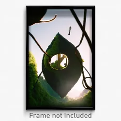 Pixel Art Poster - Impeccable Dell (8 Bit Psychedelic Trippy Video Game Print)