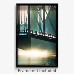 Pixel Art Poster - Creepy Bridge (8 Bit Psychedelic Trippy Video Game Print)