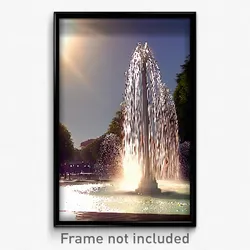 Pixel Art Poster - Dense Fountain (8 Bit Psychedelic Trippy Video Game Print)
