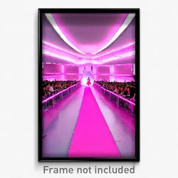 Pixel Art Poster - Pink Catwalk (8 Bit Psychedelic Trippy Video Game Print)