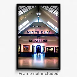 Pixel Art Poster - Infinite Museum (8 Bit Psychedelic Trippy Video Game Print)