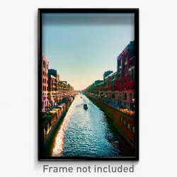 Pixel Art Poster - Slim Canal (8 Bit Psychedelic Trippy Weird Video Game Print)