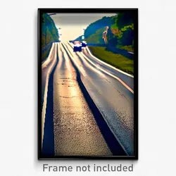 Pixel Art Poster - Valuable Lane (8 Bit Psychedelic Trippy Video Game Print)