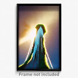 Pixel Art Poster - Fluid Fissure (8 Bit Psychedelic Trippy Video Game Print)