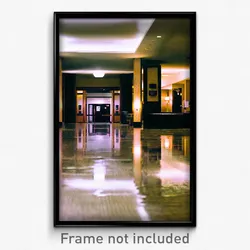 Pixel Art Poster - Damp Hotel Lobby (8 Bit Psychedelic Trippy Video Game Print)