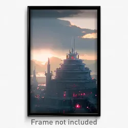 Pixel Art Poster - Neglected Empire (8 Bit Psychedelic Trippy Video Game Print)