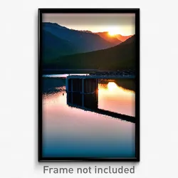 Pixel Art Poster - Brilliant Reservoir (8 Bit Psychedelic Video Game Print)