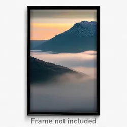 Pixel Art Poster - Flat Fells (8 Bit Psychedelic Trippy Weird Video Game Print)