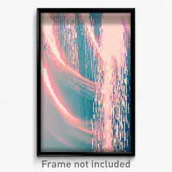Pixel Art Poster - Harmonious Cascade (8 Bit Psychedelic Video Game Print)