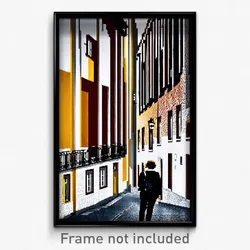 Pixel Art Poster - Awesome Lisbon (8 Bit Psychedelic Trippy Video Game Print)