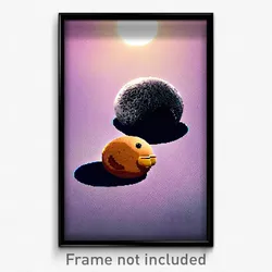 Pixel Art Poster - Fluffy Pluto (8 Bit Psychedelic Trippy Video Game Print)