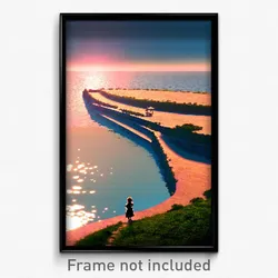 Pixel Art Poster - Major Shore (8 Bit Psychedelic Trippy Weird Video Game Print)