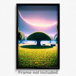 Pixel Art Poster - Circular Grove (8 Bit Psychedelic Trippy Video Game Print)