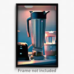 Pixel Art Poster - Average Blender (8 Bit Psychedelic Trippy Video Game Print)