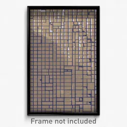Pixel Art Poster - Adventurous Tile (8 Bit Psychedelic Trippy Video Game Print)