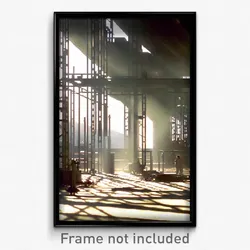 Pixel Art Poster - Steel Scrub (8 Bit Psychedelic Trippy Weird Video Game Print)