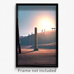 Pixel Art Poster - Barren Post (8 Bit Psychedelic Trippy Weird Video Game Print)