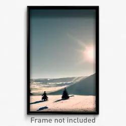 Pixel Art Poster - Alive Snowfields (8 Bit Psychedelic Trippy Video Game Print)