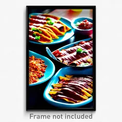 Pixel Art Poster - Cavernous Enchiladas (8 Bit Psychedelic Video Game Print)