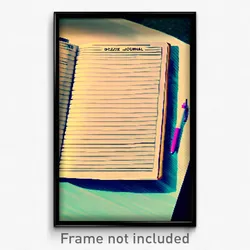 Pixel Art Poster - Dizzying Journal (8 Bit Psychedelic Trippy Video Game Print)