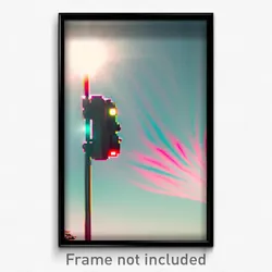 Pixel Art Poster - Rosy Mere (8 Bit Psychedelic Trippy Weird Video Game Print)