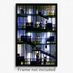 Pixel Art Poster - Pretty Prison (8 Bit Psychedelic Trippy Video Game Print)