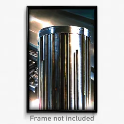 Pixel Art Poster - Metallic Bank (8 Bit Psychedelic Trippy Video Game Print)