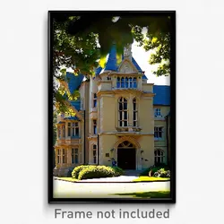 Pixel Art Poster - Elaborate Rectory (8 Bit Psychedelic Trippy Video Game Print)