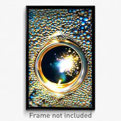 Pixel Art Poster - Bubbly Peephole (8 Bit Psychedelic Trippy Video Game Print)