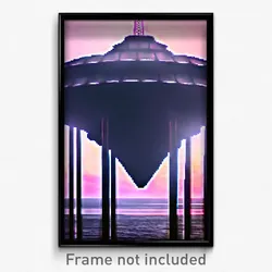 Pixel Art Poster - Steel Isthmus (8 Bit Psychedelic Trippy Video Game Print)