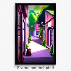 Pixel Art Poster - Adorable Mews (8 Bit Psychedelic Trippy Video Game Print)