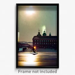 Pixel Art Poster - Mellow Copenhagen (8 Bit Psychedelic Trippy Video Game Print)