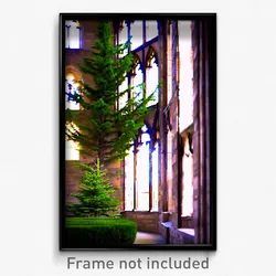 Pixel Art Poster - Evergreen Cloister (8 Bit Psychedelic Video Game Print)