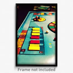 Pixel Art Poster - Distinct Board Game (8 Bit Psychedelic Video Game Print)
