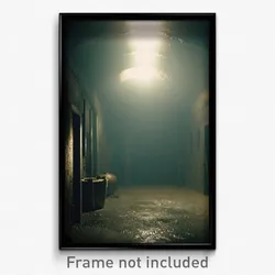 Pixel Art Poster - Murky Cellar (8 Bit Psychedelic Trippy Video Game Print)