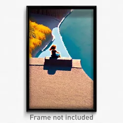 Pixel Art Poster - Beloved Ledge (8 Bit Psychedelic Trippy Video Game Print)