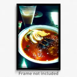 Pixel Art Poster - Worn Ramen (8 Bit Psychedelic Trippy Weird Video Game Print)