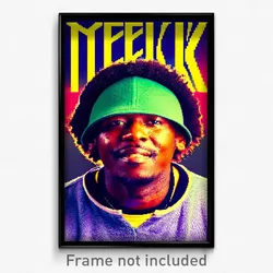 Pixel Art Poster - Meek Vinyl (8 Bit Psychedelic Trippy Weird Video Game Print)