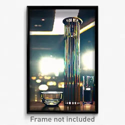 Pixel Art Poster - Valuable Glass (8 Bit Psychedelic Trippy Video Game Print)