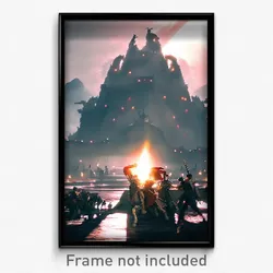 Pixel Art Poster - Bold Conquest (8 Bit Psychedelic Trippy Video Game Print)