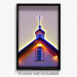 Pixel Art Poster - Lovely Gable (8 Bit Psychedelic Trippy Video Game Print)