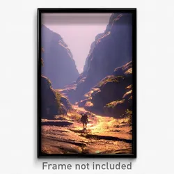 Pixel Art Poster - Average Gully (8 Bit Psychedelic Trippy Video Game Print)