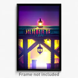 Pixel Art Poster - Wiggly Oubliette (8 Bit Psychedelic Trippy Video Game Print)